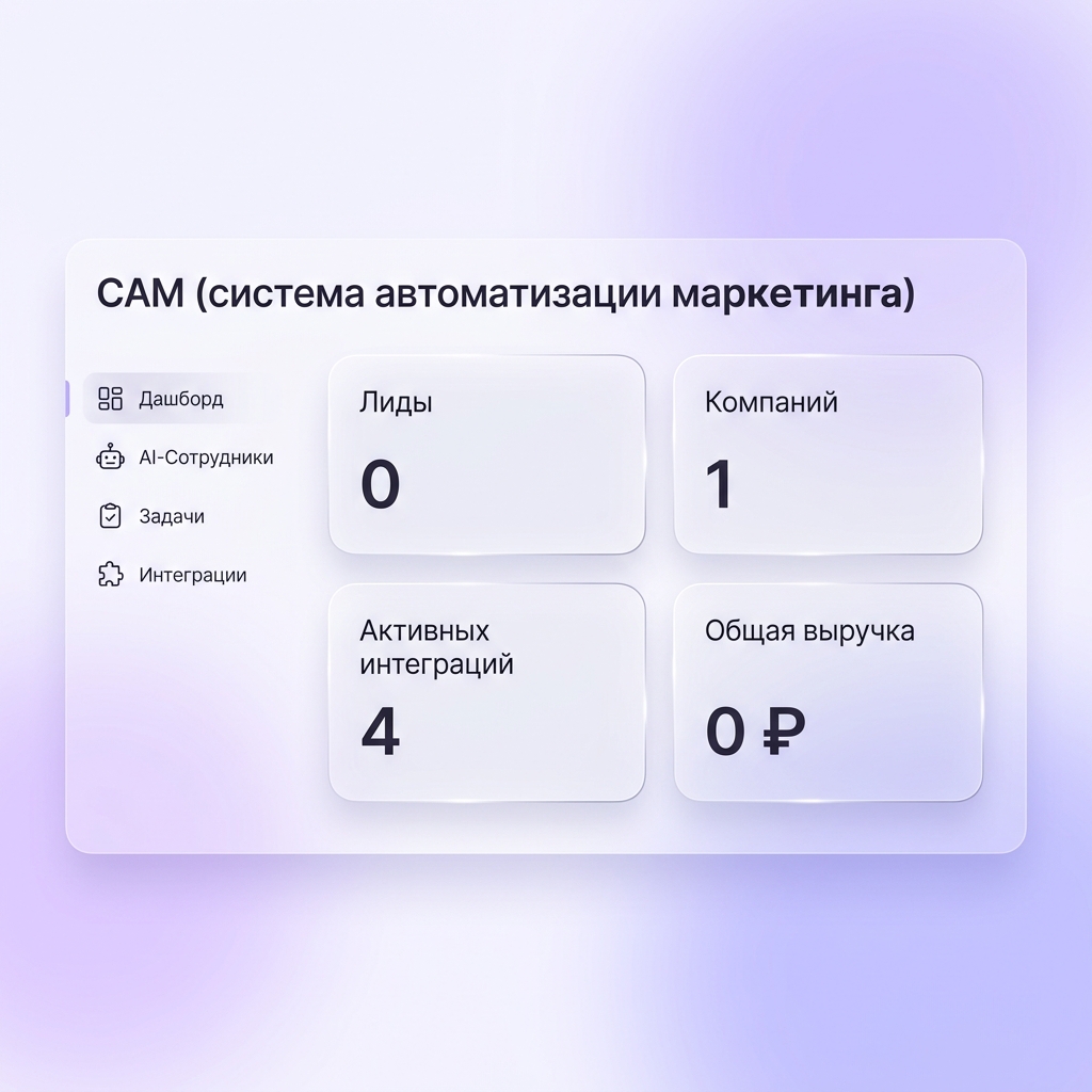 Дашборд САМ — лиды, компании, интеграции и выручка